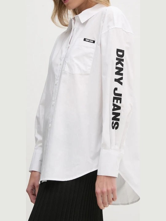 ΠΟΥΚΑΜΙΣΟ ΑΣΠΡΟ DKNY